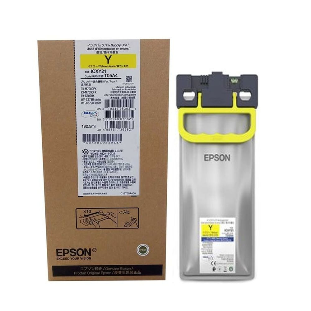 Tinta Epson T05A Amarillo WorkForce WF-879R, WF-878R Original - 183ml