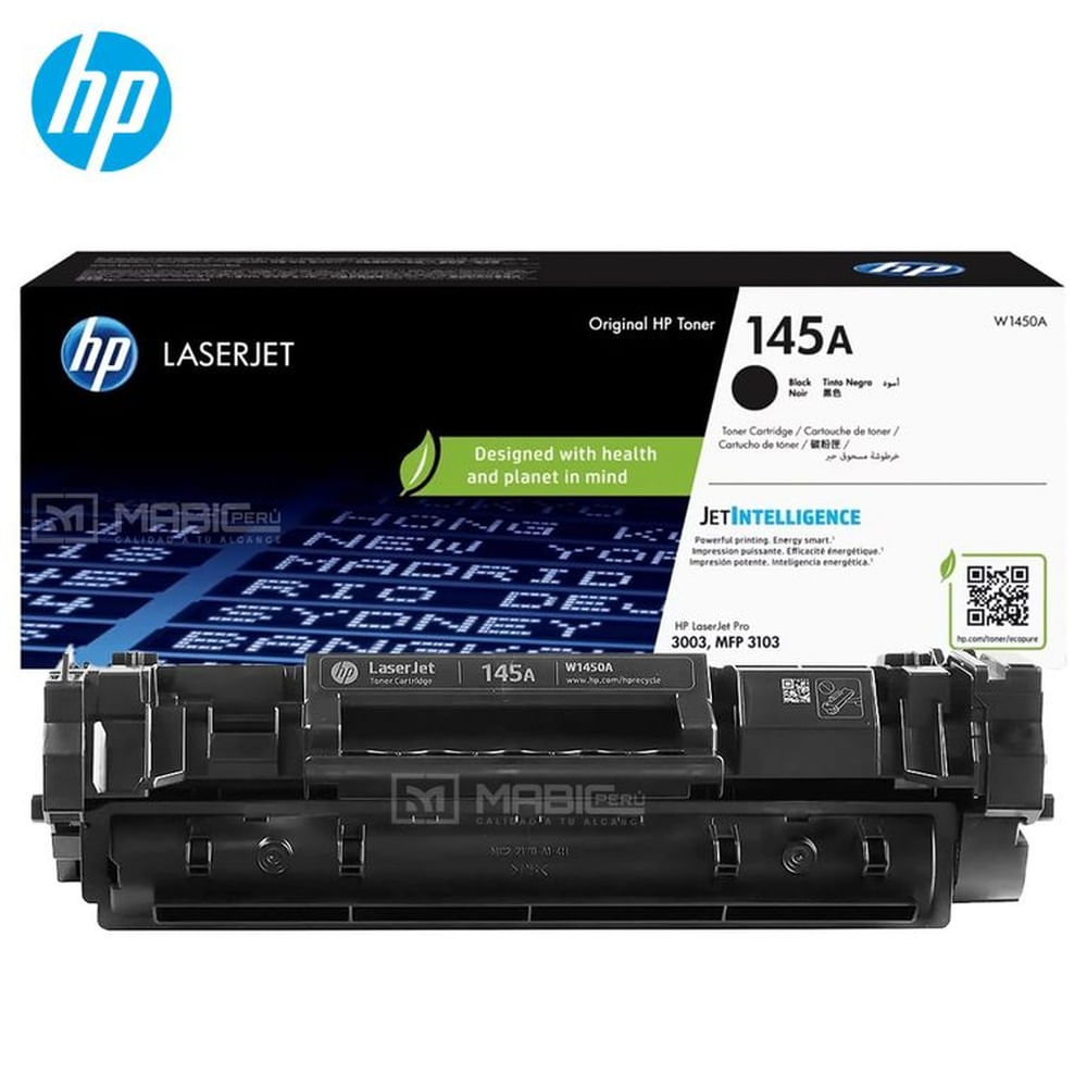 TONER HP 145A NEGRO W1450A L.J. PRO 3001, 3002, 3003, 3004 ORIGINAL