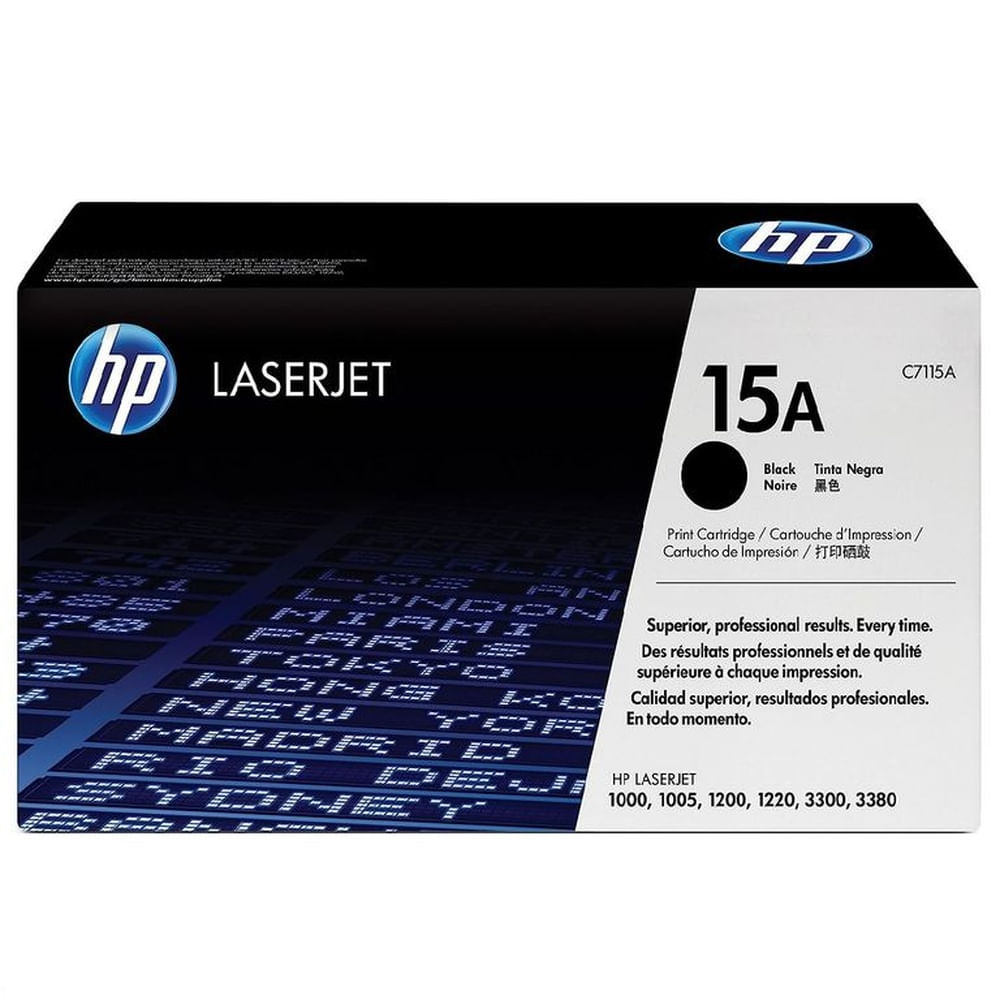 TONER HP 15A NEGRO C7115A L.J. 1200 ORIGINAL