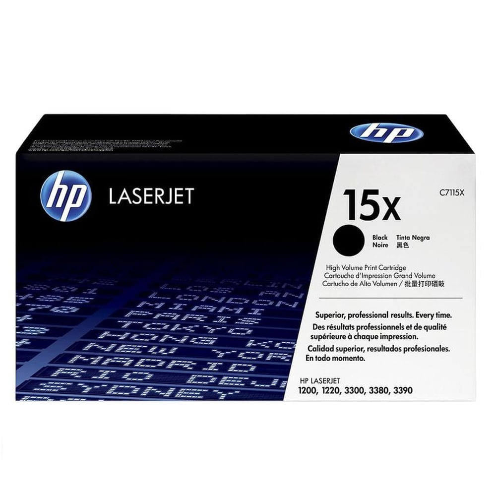 TONER HP 15X NEGRO C7115X L.J. 1200 ORIGINAL