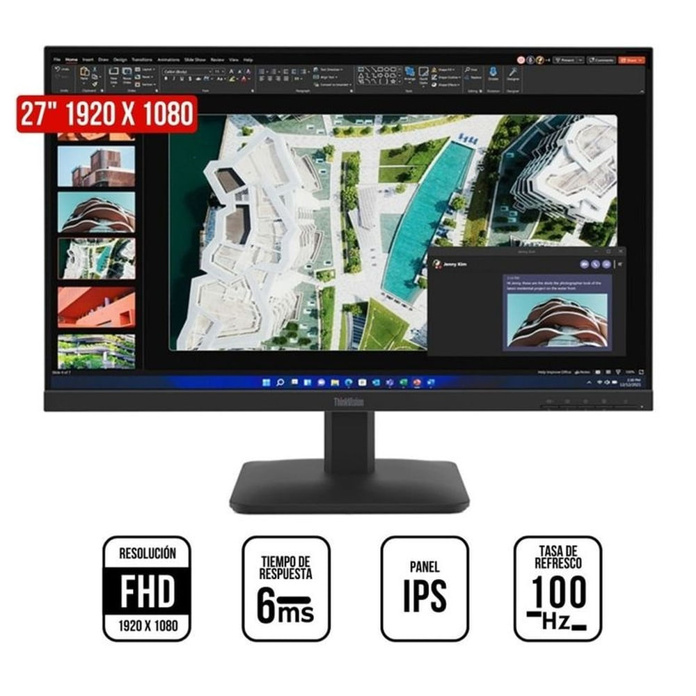 Monitor Lenovo ThinkVision S27-4e, 27 WLED FHD IPS, 100Hz, 4ms
