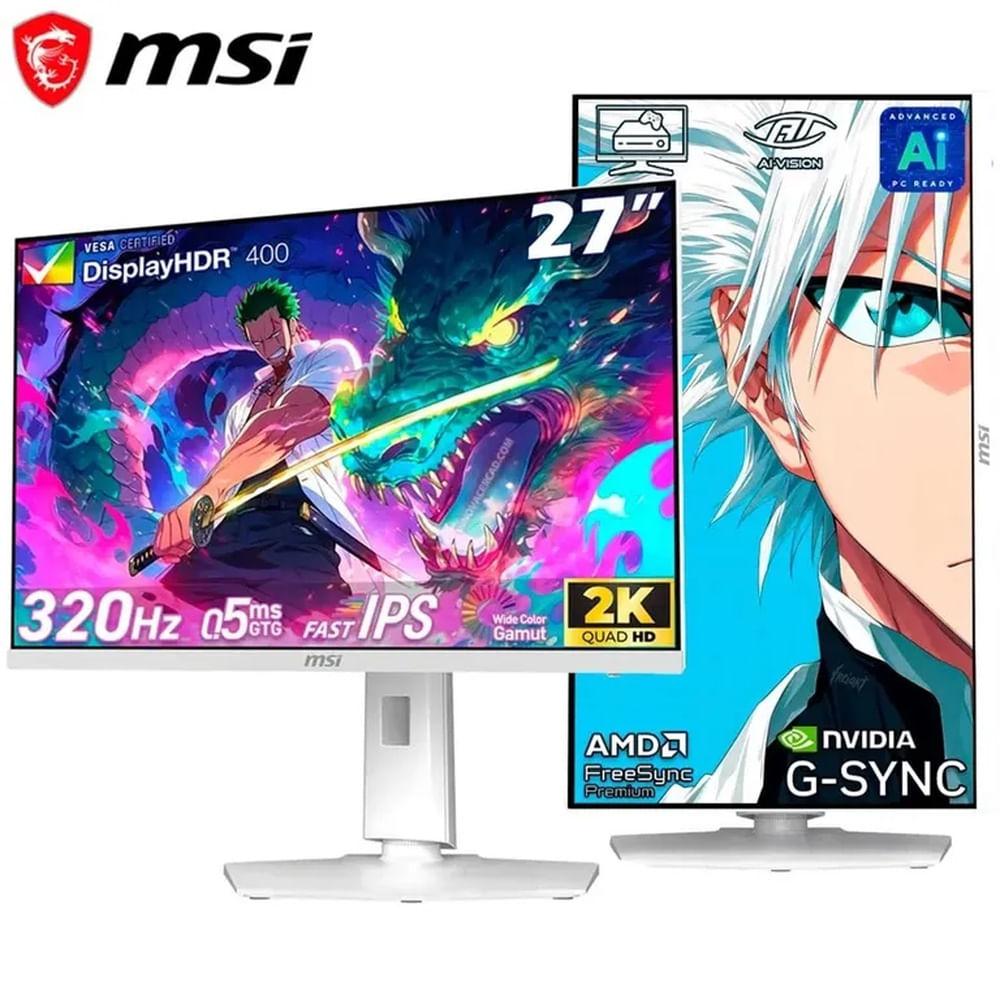 Monitor MSI Gaming MAG 274QRFW X32, 27 WQHD 2K, 320Hz, 0,5ms, Pivote