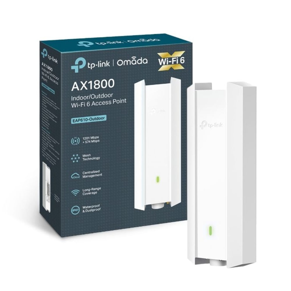 ACCESS POINT TP-LINK EAP610 AX1800 INDOOR OUTDOOR WIFI-6