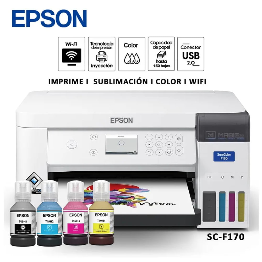Impresora de Sublimacion Epson SureColor SC-F170 WIFI USB