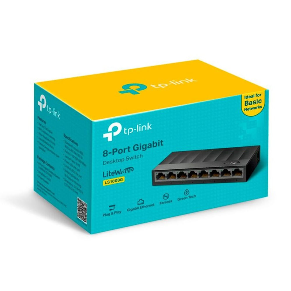 SWITCH TP-LINK DE MESA LS1008G 8 -PORT 10/ 100/ 1000