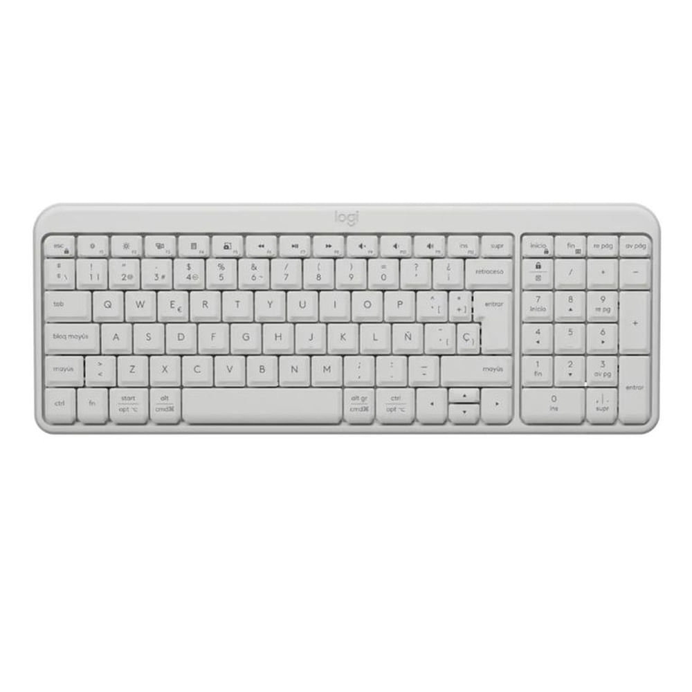 TECLADO LOGITECH K250 CON PAD NUMÉRICO BLANCO ESPAÑOL LATINOAMÉRICA