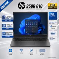 Laptop HP 250R Core 7 150U 16GB DDR5 512GB SSD 15.6  HD Windows 11 Home D2DX8AT