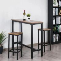 Combo Mesa de Comedor Industrial con 2 Sillas Industriales