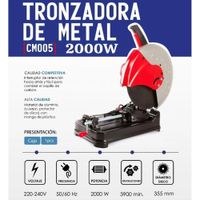 TRONZADORA DE METAL 2000W 14 PULGADAS