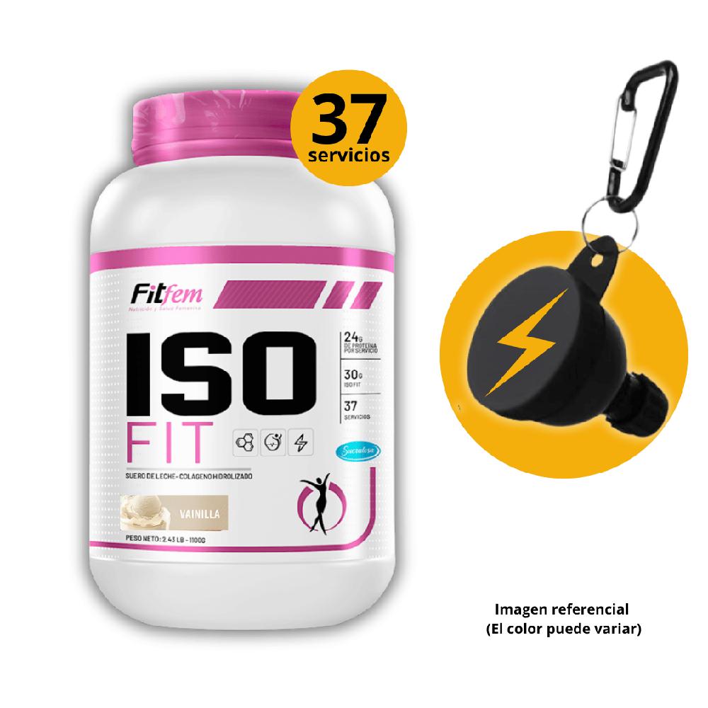 Proteína Iso Fit 1.1KG Fit Fem Vainilla portasuples