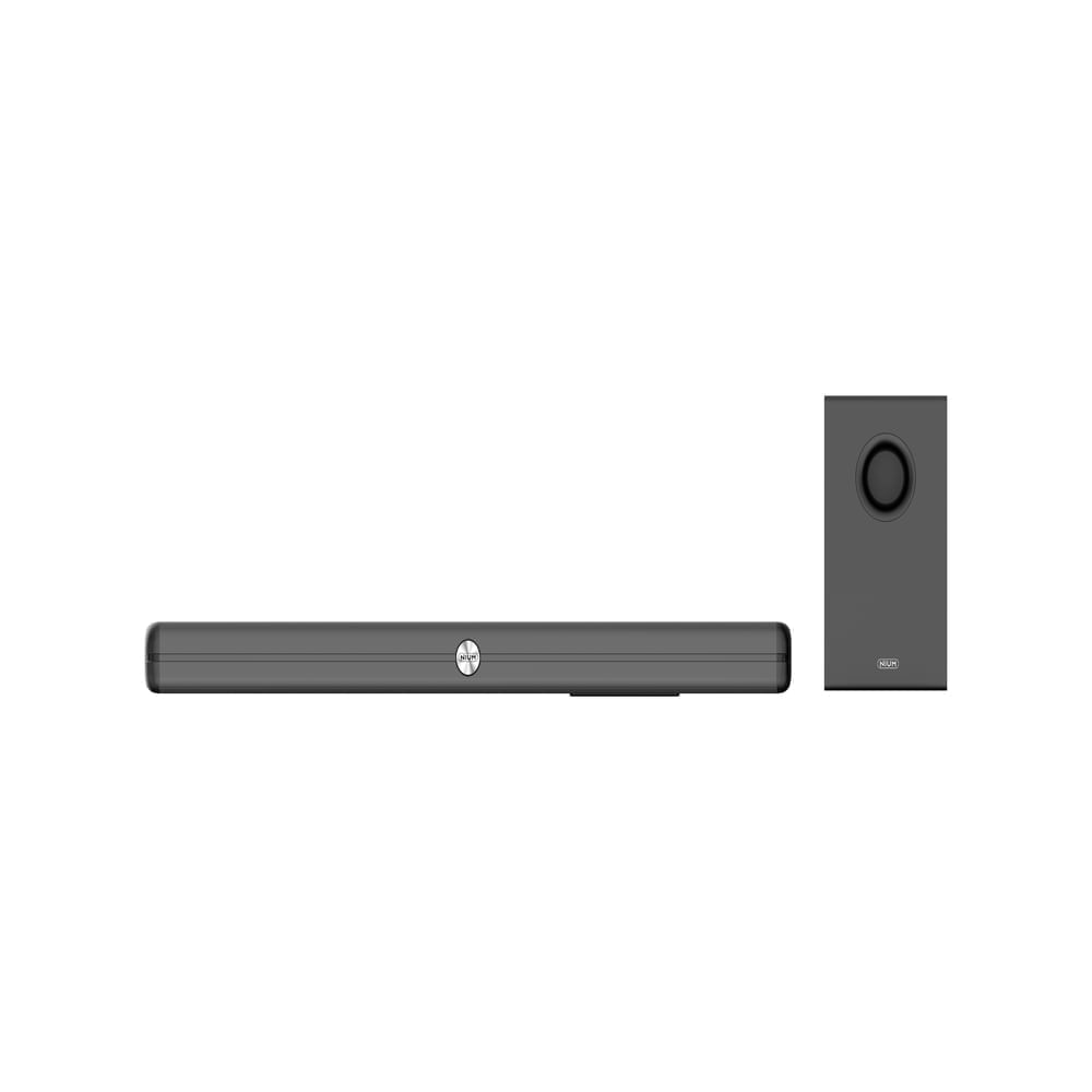 Barra de sonido Nium con subwoofer 80W negro