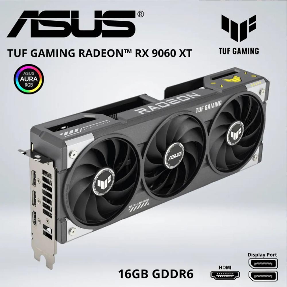 TARJETA GRÁFICA - ASUS TUF GAMING RADEON RX 9060 XT OC 16GB GDDR6