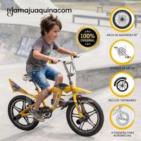 Bicicleta BMX Para Niño KNOX ARO 16 Colección Exclusiva Yellow