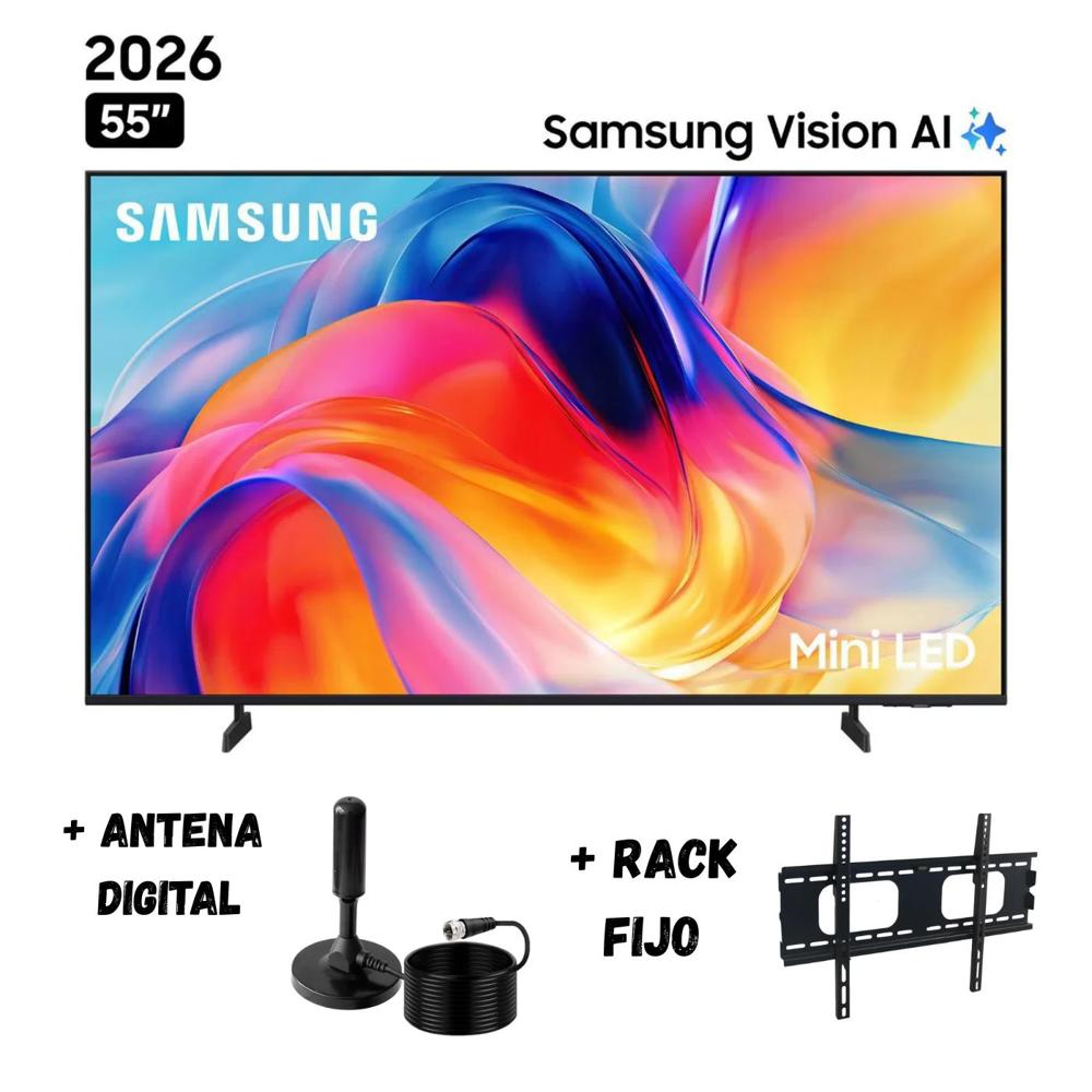 Televisor Smart TV Samsung 55'' MiniLED UHD 4K UN55M70HAGXPE 2026 - Ant - Rack Fijo