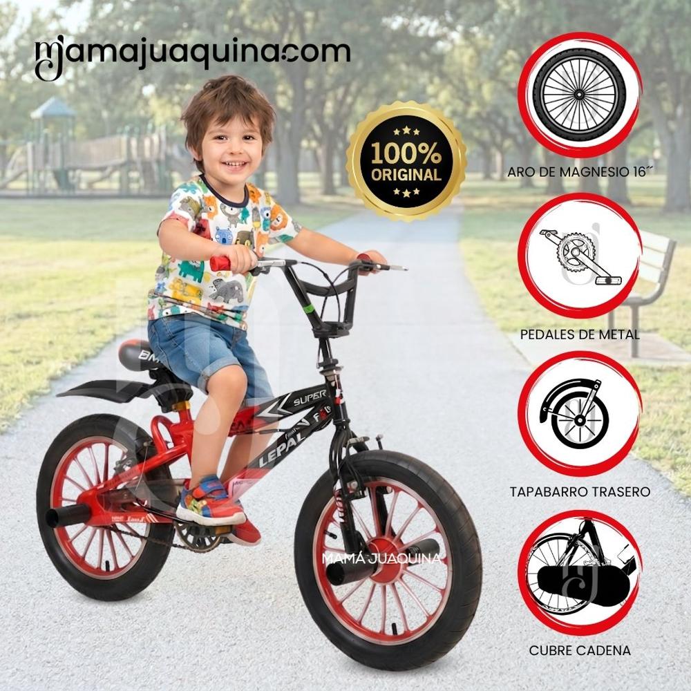 Bicicleta BMX Para Niño RUSH ARO 16 Colección Exclusiva Red