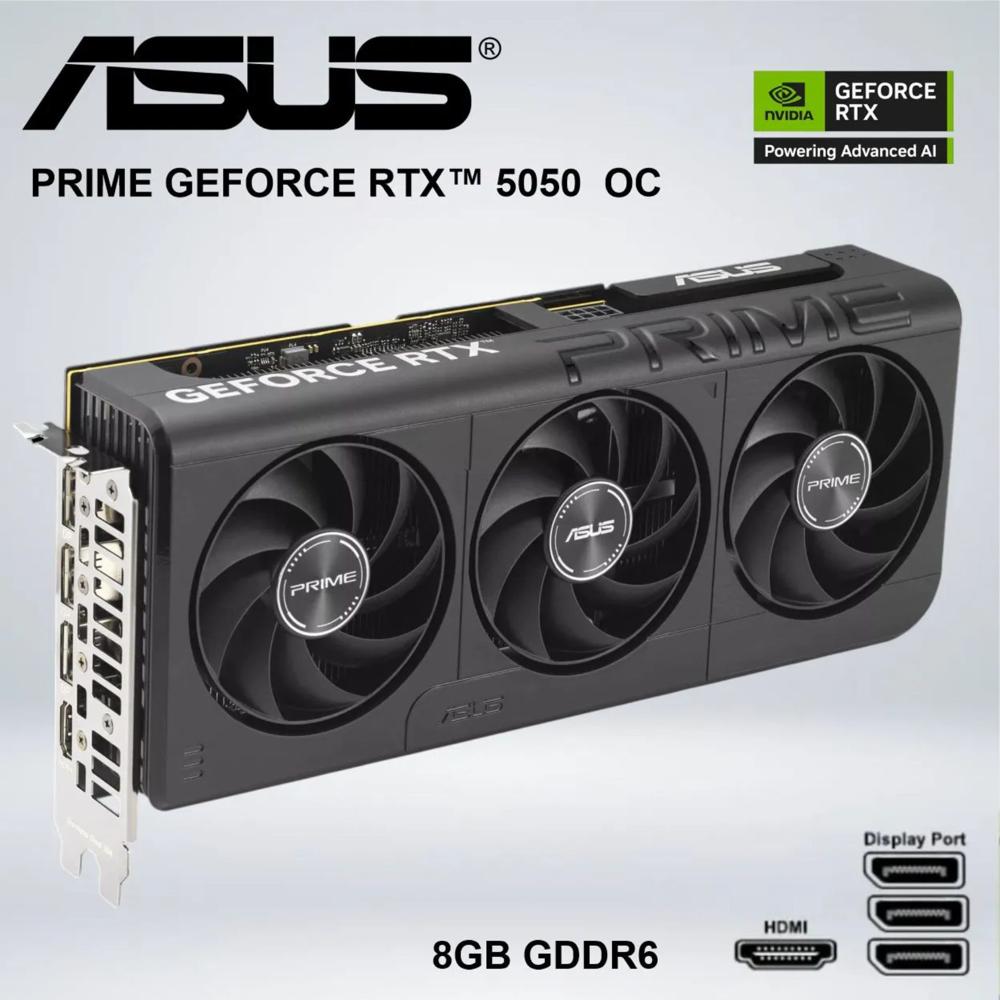 TARJETA GRÁFICA - ASUS PRIME GEFORCE RTX 5050  OC 8GB GDDR6