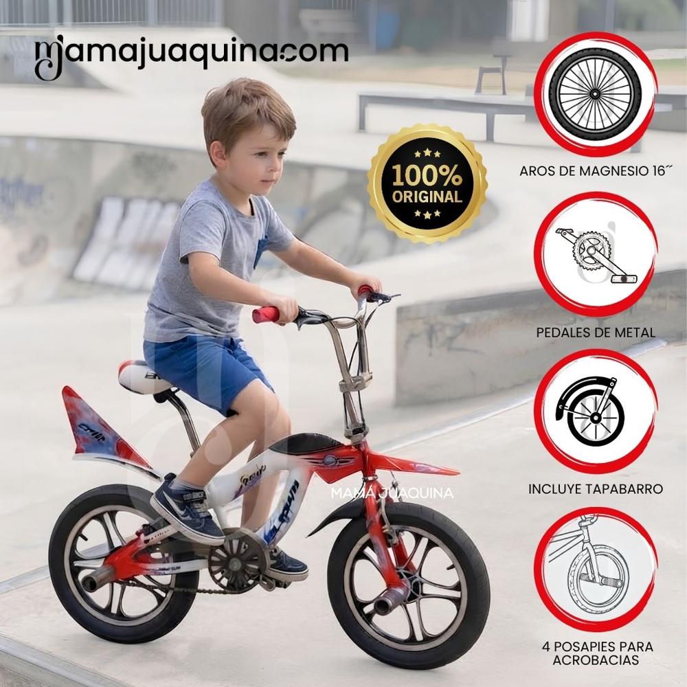 Bicicleta BMX Para Niño KNOX ARO 16 Colección Exclusiva Red