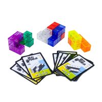 Divertido Juguete Cubo Soma Magnético Transparente Multicolor