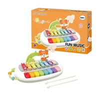Juego Musical Didáctico 2 en 1 Piano Xilófono Zorrito