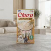 Snacks para Gatos Inaba Churu Pollo con Salmón 4 Tubos