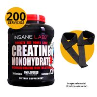 CREATINA MICRONIZADA INSANE LABZ 1kg CON STRAPS