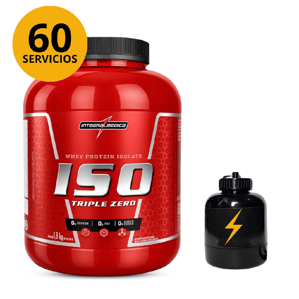 Proteína Iso Triple Zero Integralmedica 1.8 Kg Vainilla CON PORTAPROTEINAS