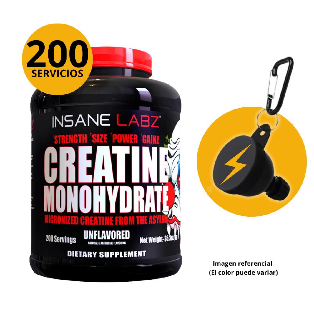 CREATINA MICRONIZADA INSANE LABZ 1kg CON PORTSUPLEMENTOS