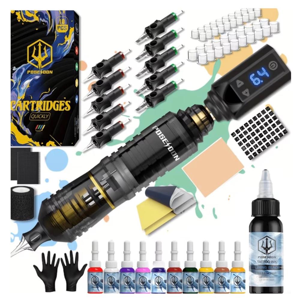 KIT MAQUINA TATUAR POSEIDON TATOO TATUAJE