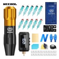 KIT MAQUINA TATUAR TATOO TATUAJE INALAMBRICA NEEBOL