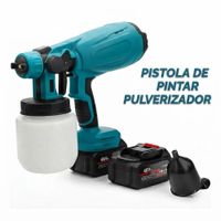Pulverizador de Pintura Pistola De Pintar Inalámbrica Doble Bateria 48V Compresor.