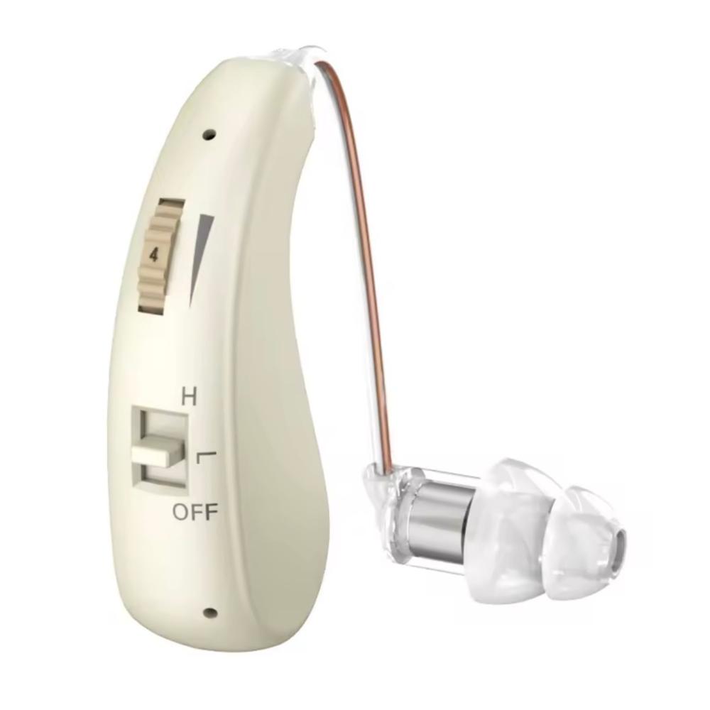 AURICULAR RECARGABLE AUDIFONO AMPLIFICADOR SORDERA SORDO DORADOX1