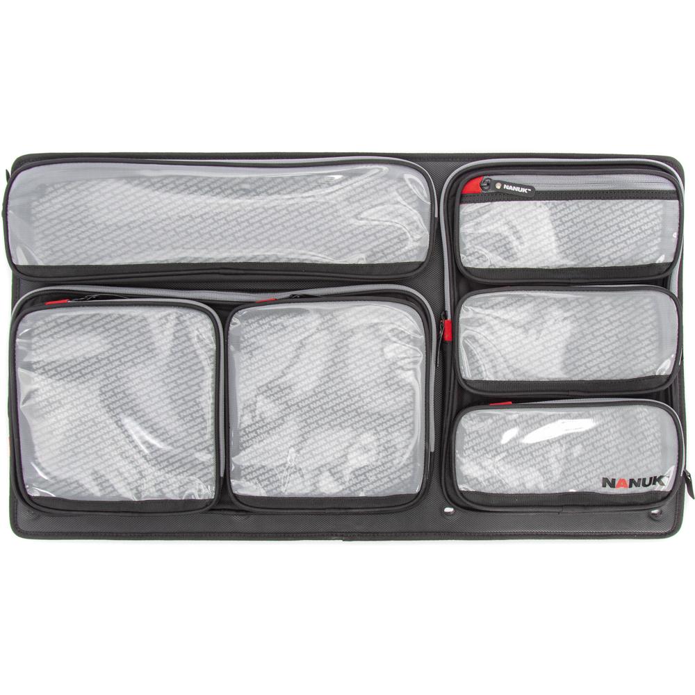 Nanuk Organizador de Tapa para Estuche 962 - 6 Compartimentos Transparentes Antidesgarro