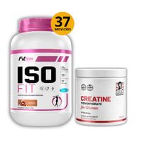 Proteína Iso Fit 1.1KG Fit Fem Chocolate Creatina para mujer 240GR Old school