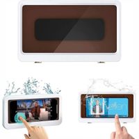 Soporte Impermeable para Celular de Pared con Pantalla Táctil Antivaho para Ducha y Baño
