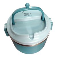 Lonchera Térmica Azul 1000ML de Acero Inoxidable  Mantiene el Calor 3H