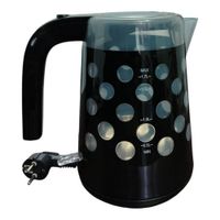 Hervidor Negro 1850W  Elegante con Ventanitas y Apagado Automático