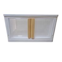Caja Organizadora Plegable 72L con Puertas Transparentes y Ruedas