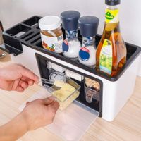 Organizador Multifuncional de Cocina 3 en 1 - Porta Cuchillos, Utensilios y Condimentos
