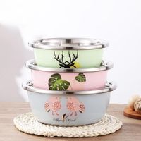 Set 3 Bowls de Acero Inoxidable Grueso Multiuso 22 cm  24 cm  26 cm para Cocina