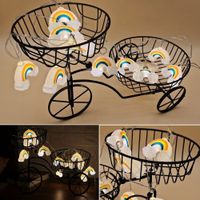 Macetero Cestas Multifuncion Organizador Decorativa Luces