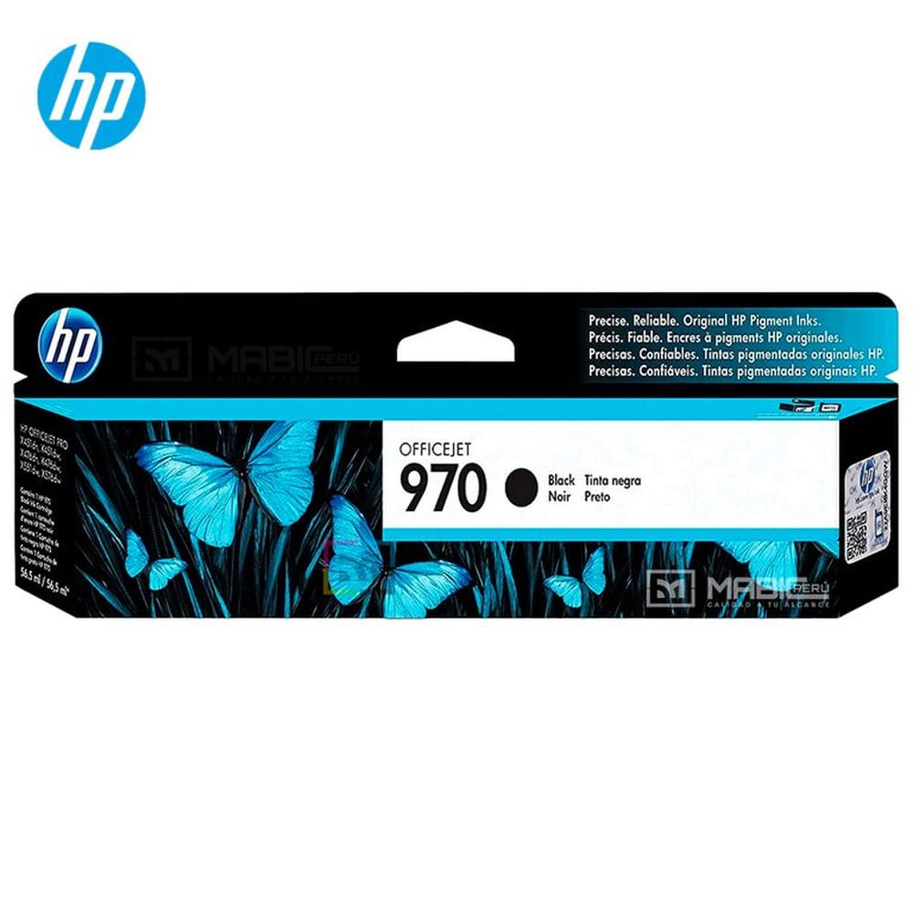 Cartucho de Tinta HP 970 Negro CN621AM OfficeJet X476DW, X451DW Original