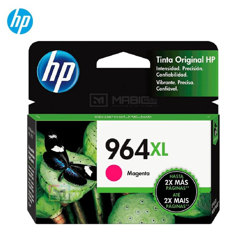 Cartucho de Tinta HP 964XL Magenta 3JA55AL OfficeJet 9010 9020 Original