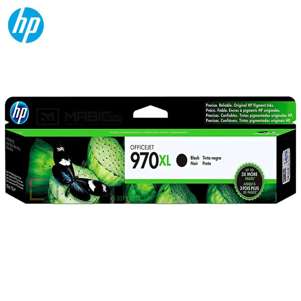 Cartucho de Tinta HP 970XL Negro CN625AM OfficeJet X476DW, X451DW Original