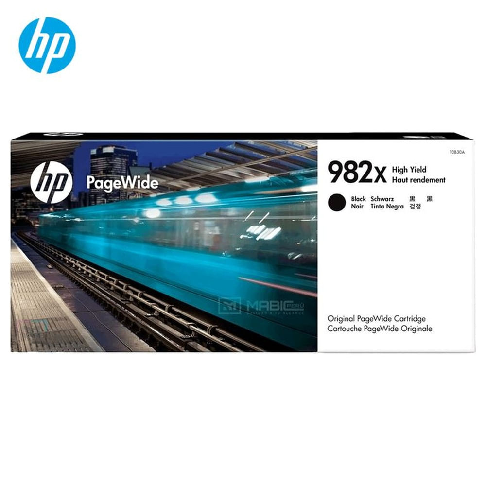 Cartucho de Tinta HP 982X Negro T0B30A PageWide 765dn, 780, 785 Original