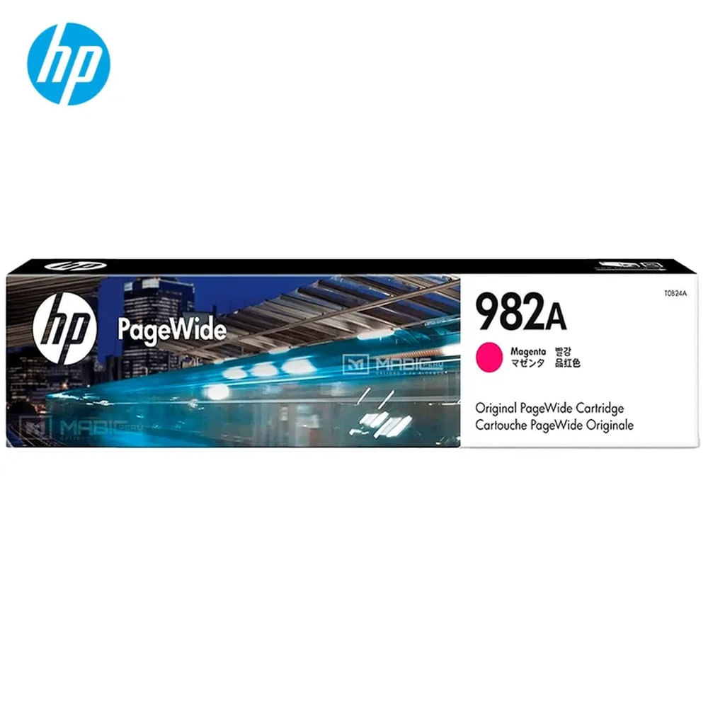 Cartucho de Tinta HP 982A Magenta T0B24A PageWide 765dn, 780, 785 Original