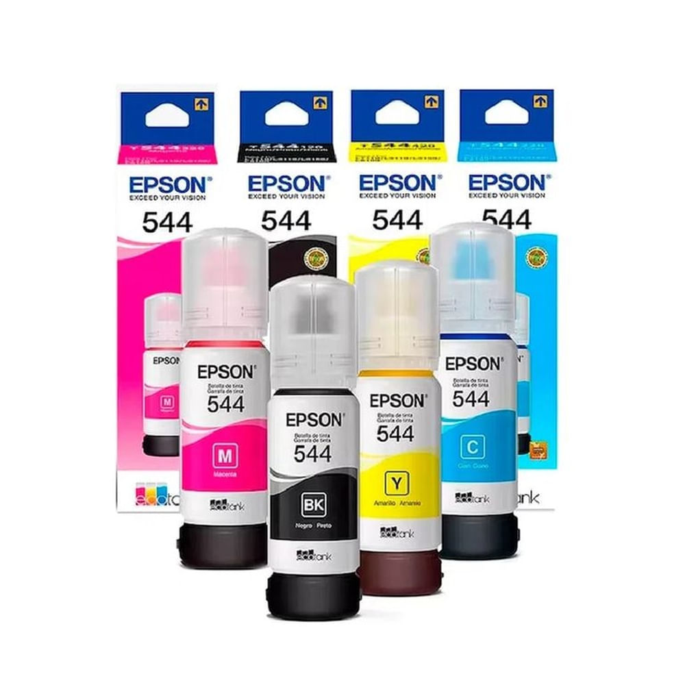 Tinta Epson T544 Pack 4 Colores L3210 L3250 L5290 L5590