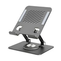 SOPORTE TABLET BASE DE ALUMINIO METAL 360°