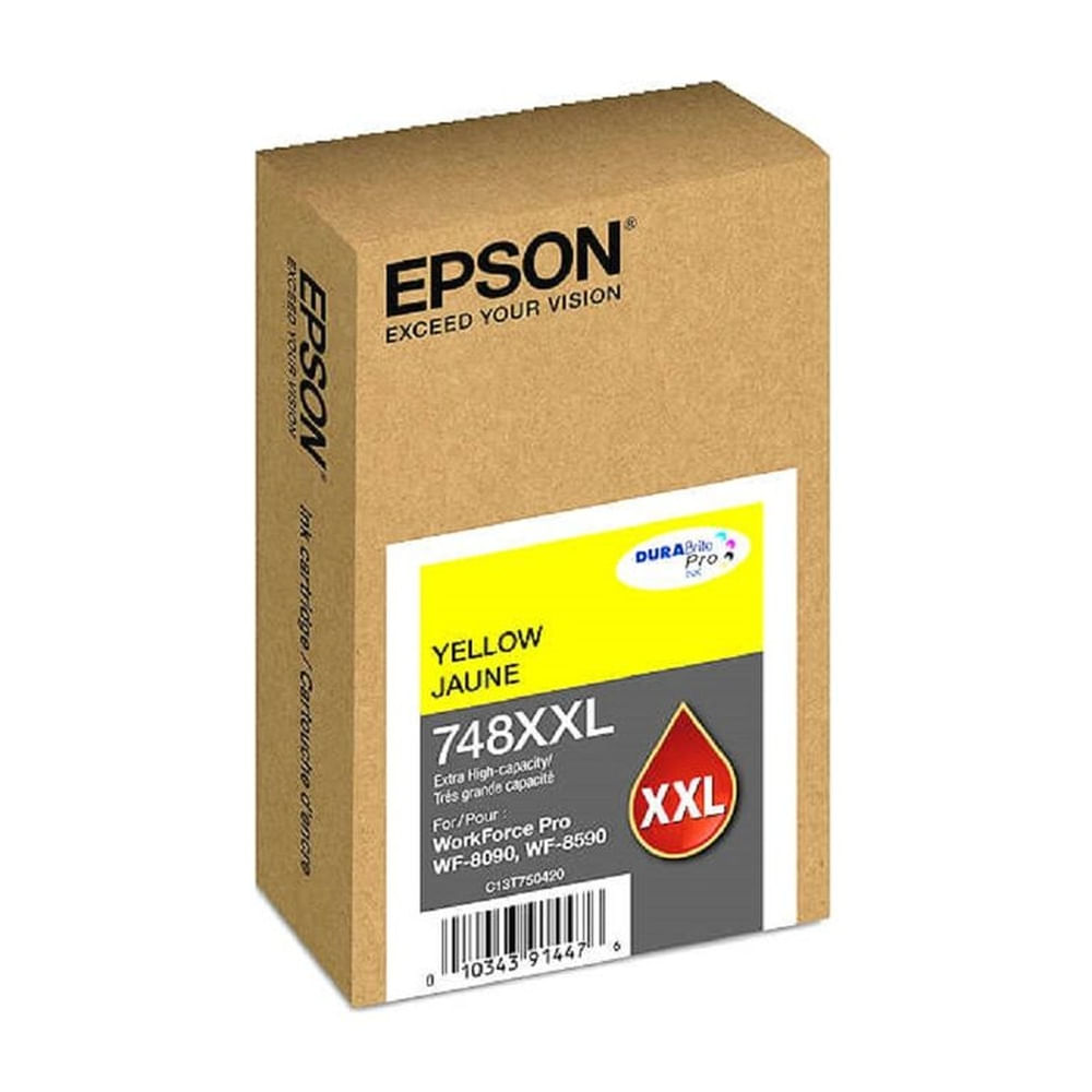 Tinta Epson T748XXL Amarillo WF-6090 WF-6590 WF-8590 WF-8090  - 69ml
