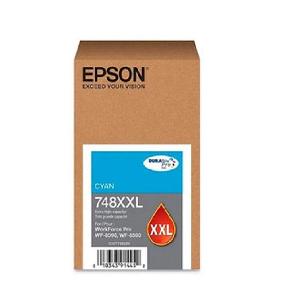Tinta Epson T748XXL Cian WorkForce WF-6090, WF-6590 Original - 69ml