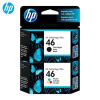Pack Tinta HP 46 Negro Tricolor DeskJet 2529, 4729, 5739 Original